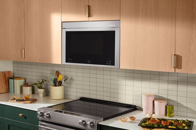 KitchenAid® 1.1 Cu. Ft. PrintShield Stainless Steel Over The Range Microwave-4