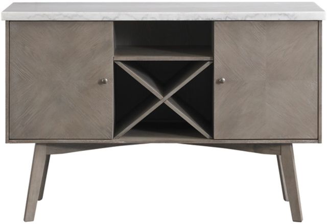 Ashley® Ronstyne Grayish Brown/White Dining Server-2