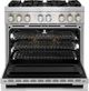 JennAir® RISE™ 36" Stainless Steel Pro Style Dual Fuel Range-1