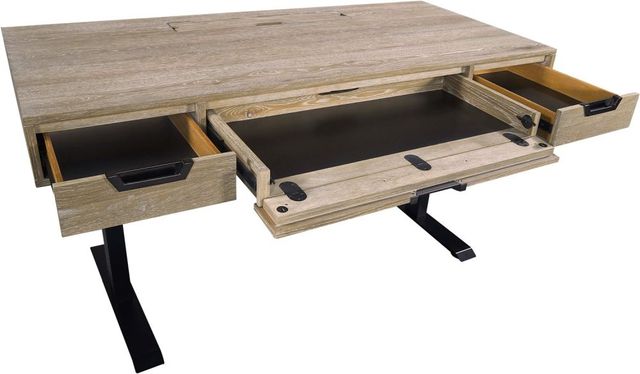 aspenhome® Harper Point Bleached Khaki 60" Lift Desk-3