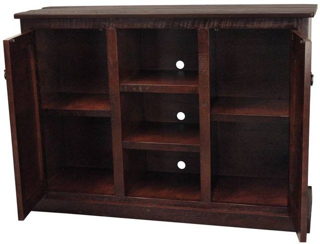 American Heartland Manufacturing Rustic Concord Cherry Tall Quaint TV Stand-1