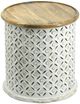 A & B Home 2-Piece Whitewash Side Table Set-1