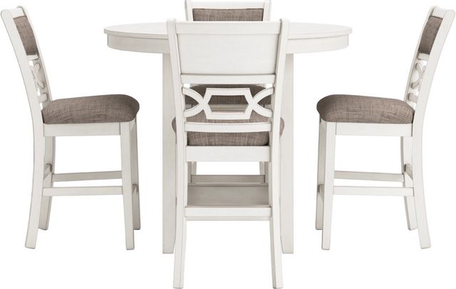 Signature Design by Ashley® Erinberg 5-Piece Antique White Counter Dining Set-1