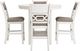 Signature Design by Ashley® Erinberg 5-Piece Antique White Counter Dining Set-1