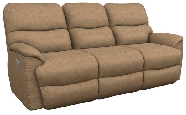 La-Z-Boy® Trouper Camel Power Reclining Sofa with Headrest and Lumbar-0