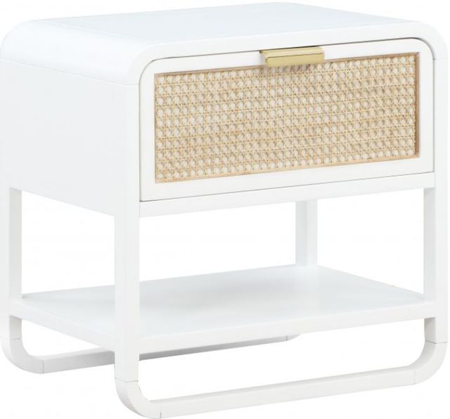 Meridian Furniture Sage White Nightstand-0