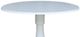 John Thomas Furniture® Dining Essentials Pure White Table Top with Pure White Traditional Pedestal Base-1