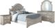Liberty Furniture Magnolia Manor 4-Piece Antique White/Gray Queen Upholstered Bedroom Set-0