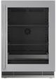 U-Line® Home Collection 24" 5.1 Cu. Ft. Stainless Steel Beverage Center with Glass Door-0