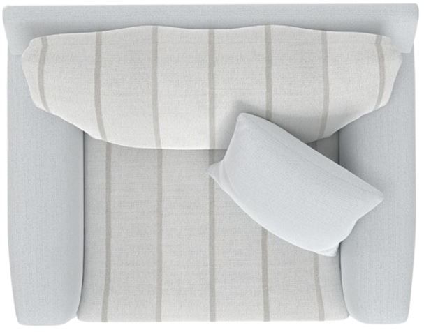 Jackson Furniture Lindsey Platinum/Snow Chair and a Half-4