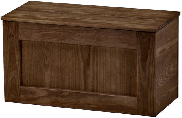 Crate Designs™ Furniture Brindle Wood Lacquer Top Storage Bench-0