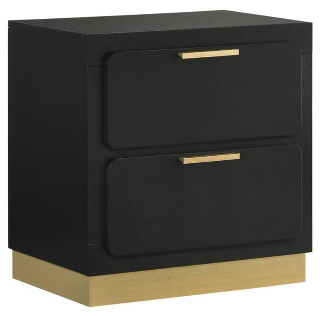 Coaster® Caraway 4-Piece Black Eastern King Bedroom Set-3