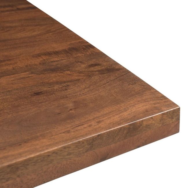 Home Trends & Design Cosmopolitan Antique Brass/Honey Brown Dining Table-2