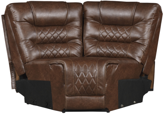 Homelegance® Putnam 6-Piece Brown Modular Power Reclining Sectional-3
