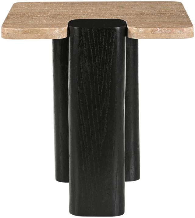 Meridian Furniture Ravenna Natural End Table with Black Base-2