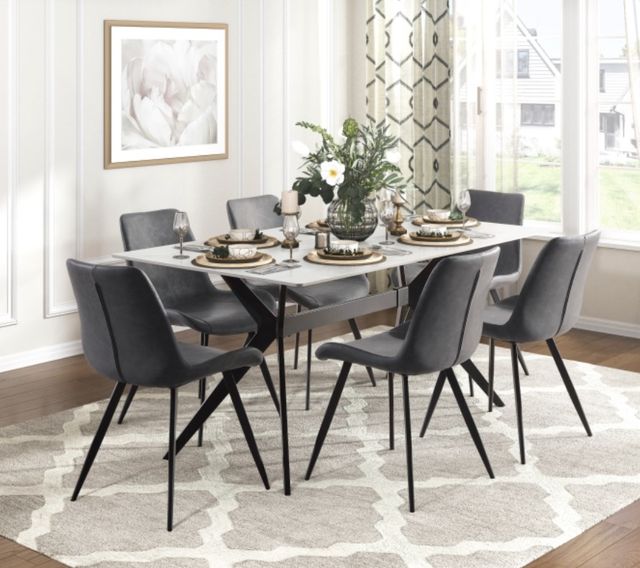 Homelegance® Brixley Gray Side Chair-1
