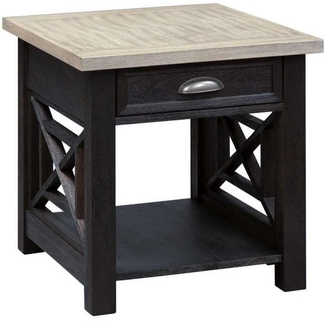 Liberty Furniture Heatherbrook 3-Piece Ash/Charcoal Optional Occasional Table Set-2