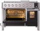 Ilve® Panoramagic 48" Stainless Steel Pro Style Dual Fuel Range-2