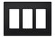 Crestron® Decorator Style 3-Gang Faceplate-Black Smooth-0