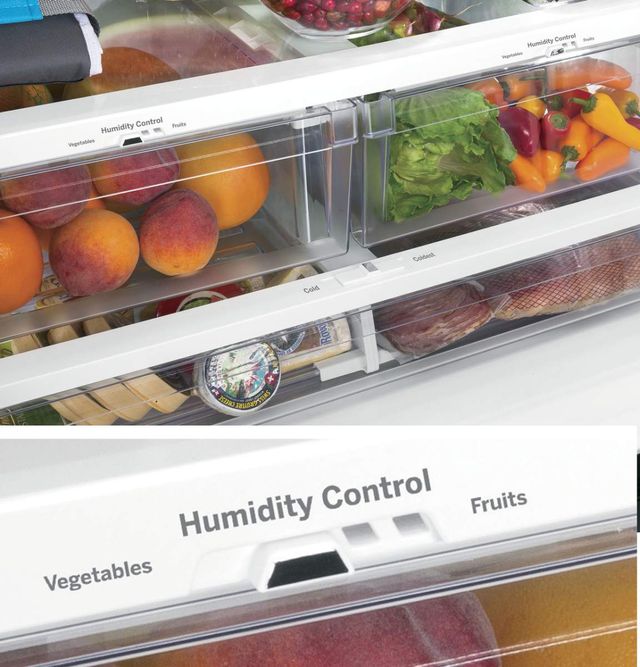 GE® 33 in. 24.7 Cu. Ft. Fingerprint Resistant Stainless Steel French Door Refrigerator-12