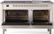 Ilve® Nostalgie II Series 60" Antique White Pro Style Dual Fuel Range-1
