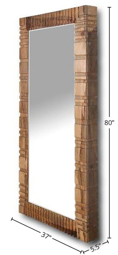 Parker House® Crossings Downtown Amber Floor Mirror-2