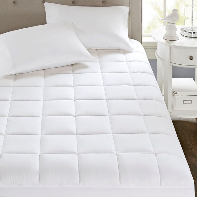 Olliix by Sleep Philosophy Highline White Queen 3M Microfiber Mattress Pad-3