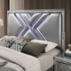 Furniture of America® Emmeline Silver Queen Panel Bed-4