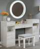 Furniture of America® Yasmine 3-Piece Light Gray/Luminous White Vanity Set-1