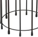 Bassett Mirror Hartley Cast Glass Accent Table with Matte Black Base-3
