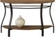 Steve Silver Co. Denise Oak Sofa Table with Black Frame-0