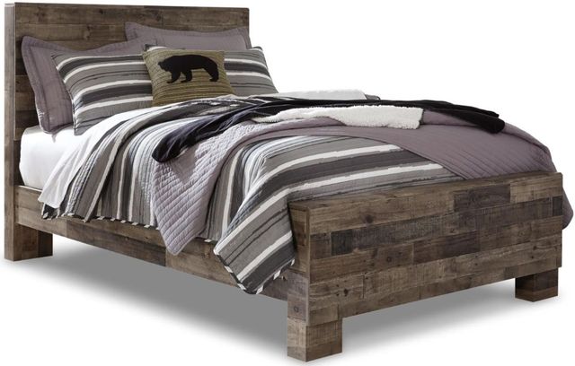 Benchcraft® Derekson 5-Piece Multi Gray Full Panel Bed Set-1
