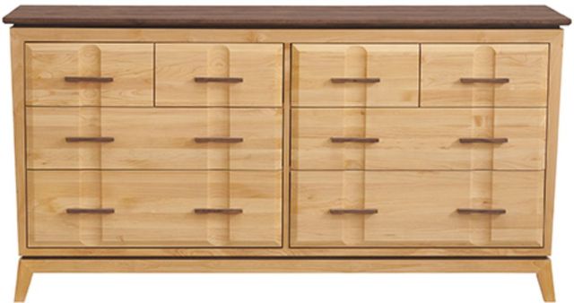 Whittier Wood® Furniture Addison Duet 70" Low Dresser-3