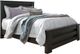 Signature Design by Ashley® Brinxton 4-Piece Charcoal Queen Panel Bed Set-1