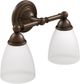 Moen® Brantford™ Oil Rubbed Bronze Two Globe Bath Light-0