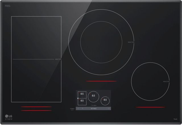 LG Studio 31" Black Induction Cooktop -1