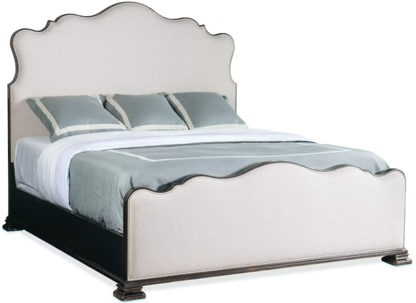 Hooker Furniture Charleston Chateau Linen King Upholstered Panel Bed