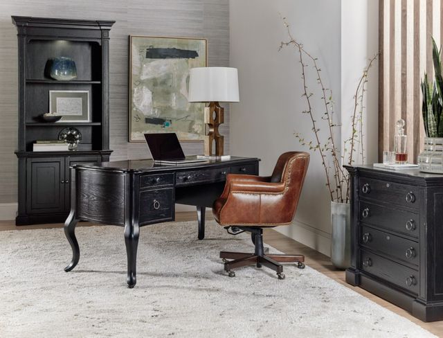Hooker® Furniture Work Your Way Bristowe Tuxedo Writing Desk-1