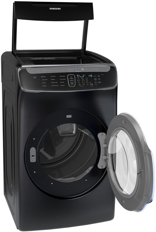 Samsung 7.5 Cu. Ft. Fingerprint Resistant Black Stainless Steel Gas Dryer-2