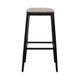 Liberty Furniture Vintage Series Black Backless Upholstered Bar Stool-2