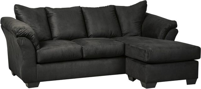 Signature Design by Ashley® Darcy Black Chaise Sofa-0