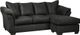 Signature Design by Ashley® Darcy Black Chaise Sofa-0