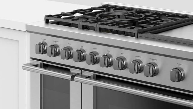 Fisher & Paykel Series 7 48" Stainless Steel Pro Style Liquid Propane Gas Range-3