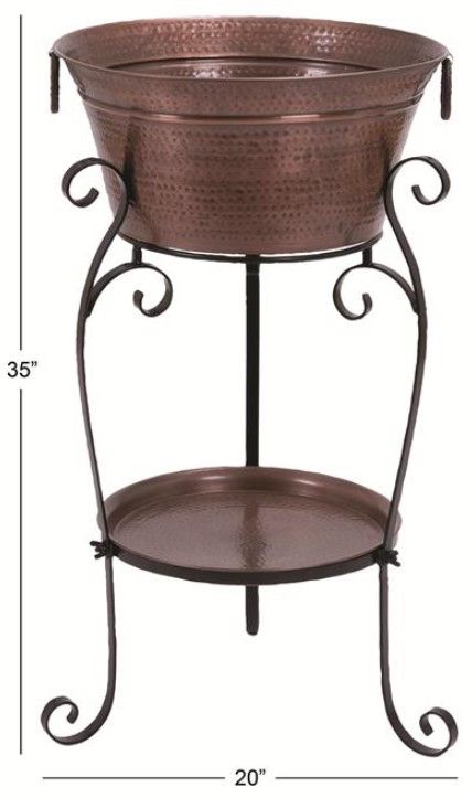 Deco Marche Copper Scroll Ice Bucket-3