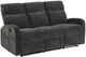 Coaster® Hamilton 2-Piece Charcoal Gray Manual Reclining Sofa Set-5