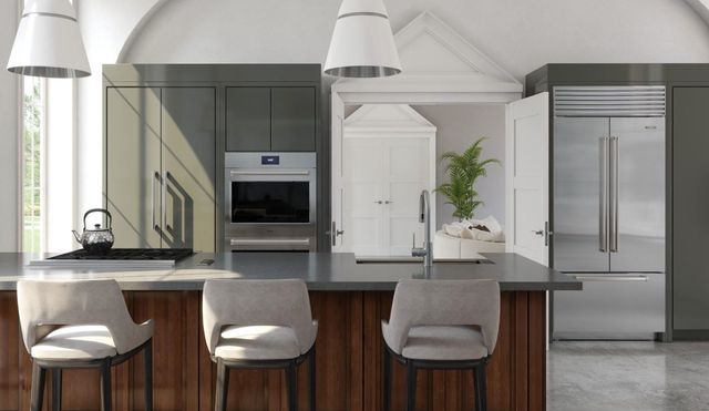 Interior view of double oven capacity