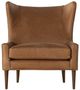 Four Hands Marlow Palermo Cognac Wing Chair-1