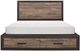 Homelegance® Miter Dark Ebony/Rustic Mahogany Queen Storage Panel Bed-1