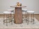 International Furniture Direct Frida Gold/Ivory Counter Stool-1