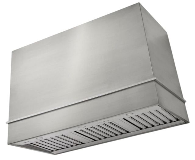AGA Loge 48" Stainless Steel Wall Mounted Range Hood with Brushed Brass Trim-0